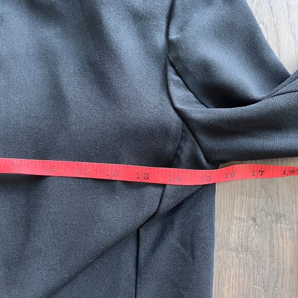 H&M Black Beaded Open Front Blazer Jacket Size 4 Evening Party Formal Chic - Picture 6 of 9